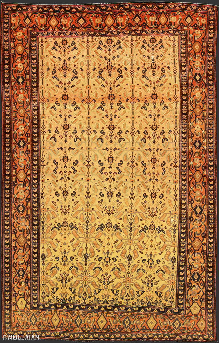 Antique Persian Senneh Rug (245x165 cm)